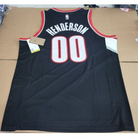 Maillot de Basket 00 Henderson Blazers Noir