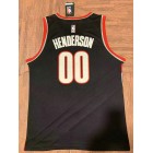 Maillot de Basket 00 Henderson Portland Trail Blazers Noir