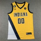 Maillot de Basket 00 Mathurin Indiana Pacers 2022-23 Jaune