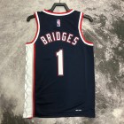 Maillot de Basket 1 Bridges Nets 2021-22 City Bleu Marine