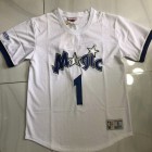 Maillot de Basket 1 Mcgrady Magic Manches Courtes Blanc