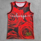 Maillot de Basket 1 Rose Bulls Windy City Roses Rouge