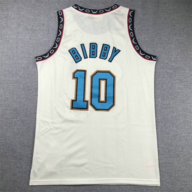 Maillot de Basket 10 Bibby Memphis Grizzlies Cream