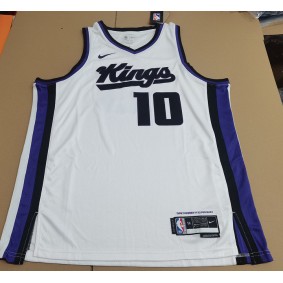 Maillot de Basket 10 Derozan Sacramento Kings Blanc