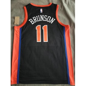 Maillot de Basket 11 Brunson New York Knicks 2022-23 City Edition Noir