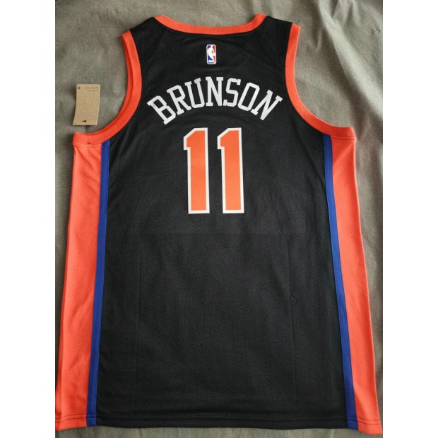 Maillot de Basket 11 Brunson New York Knicks 2022-23 City Edition Noir