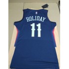 Maillot de Basket 11 Holiday New Orleans Pelicans Bleu Marine