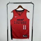 Maillot de Basket 11 JAQUEZ JR. Miami Heat 2024-25 City Edition Rouge