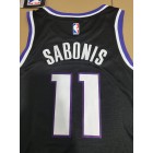 Maillot de Basket 11 Sabonis Sacramento Kings Noir