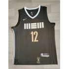Maillot de Basket 12 Morant Memphis Grizzlies 2023-24 City Edition