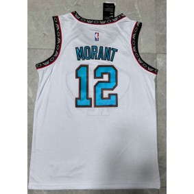 Maillot de Basket 12 Morant Memphis Grizzlies 2024-25 Classic Blanc