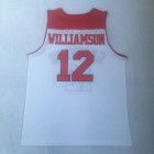 Maillot de Basket 12 Williamson Spartanburg day School Blanc