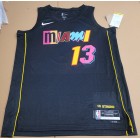 Maillot de Basket 13 Adebayo Miami Heat 2021-22 City Edition Noir