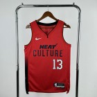 Maillot de Basket 13 Adebayo Miami Heat 2024-25 City Edition Rouge