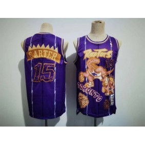 Maillot de Basket 15 Carter Raptors Sketching version Violet