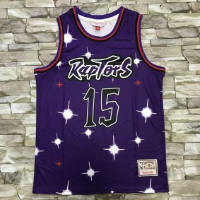 Maillot de Basket 15 Carter Raptors Starry Sky