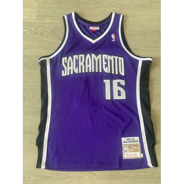 Maillot de Basket 16 Peja Stojakovic Kings 2002-03 Violet