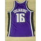 Maillot de Basket 16 Peja Stojakovic Kings 2002-03 Violet