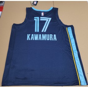 Maillot de Basket 17 Kawamura Grizzlies Bleu Marine