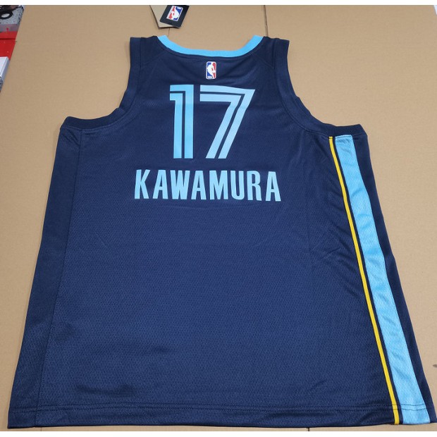 Maillot de Basket 17 Kawamura Grizzlies Bleu Marine
