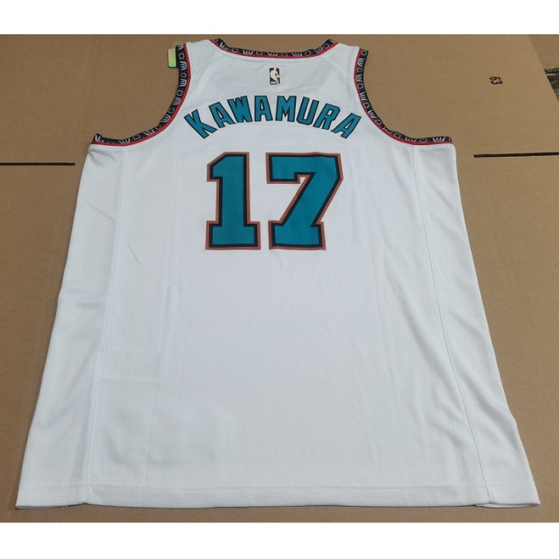 Maillot de Basket 17 Kawamura Memphis Grizzlies 2024-25 Classic Blanc