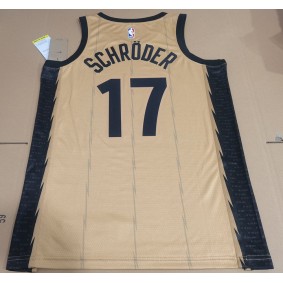 Maillot de Basket 17 Schroder Toronto Raptors 2024 City Doré