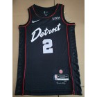 Maillot de Basket 2 Cunningham Pistons 2024 City Edition Noir