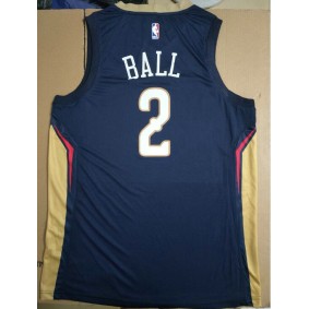 Maillot de Basket 2 Lonzo Ball Pelicans Bleu Marine