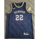 Maillot de Basket 22 Bane Memphis Grizzlies 2021-22 City Bleu Marine