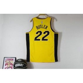 Maillot de Basket 22 Butler Miami Heat 2021-22 Earned Edition Jaune