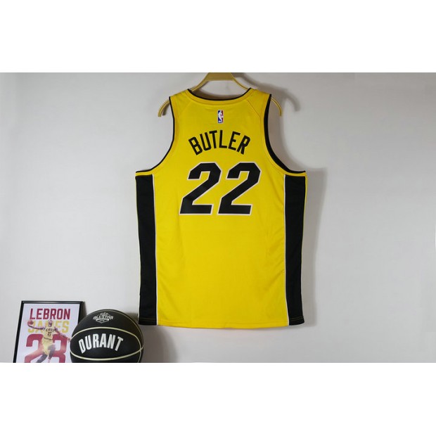 Maillot de Basket 22 Butler Miami Heat 2021-22 Earned Edition Jaune