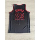 Maillot de Basket 23 Jordan Bulls Noir avec Signature