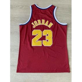 Maillot de Basket 23 Michacl Jordan Bulls 1996 Collegiate Fashion Rouge