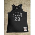 Maillot de Basket 23 Michael Jordan Chicago Bulls 1997-98 Leather Snakeskin