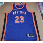 Maillot de Basket 23 Robinson Knicks 23-24 City Edition Bleu