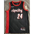 Maillot de Basket 24 Eubanks Blazers 2021-22 City 75e anniversaire