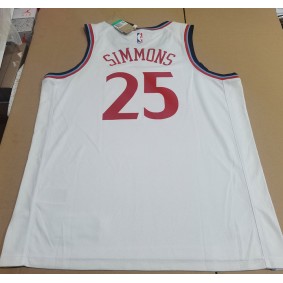 Maillot de Basket 25 Ben Simmons Clippers 2025 Blanc