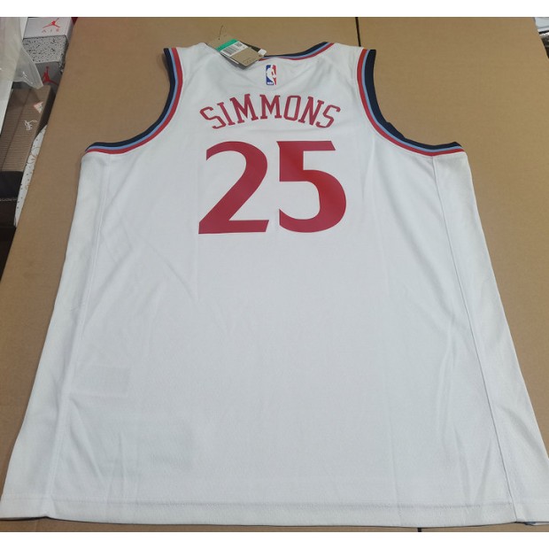 Maillot de Basket 25 Ben Simmons Clippers 2025 Blanc