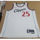 Maillot de Basket 25 Ben Simmons Clippers 2025 Blanc