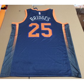 Maillot de Basket 25 Bridges Knicks 2022-23 Statement Edition Bleu
