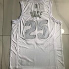 Maillot de Basket 25 Rose Pistons MVP Blanc