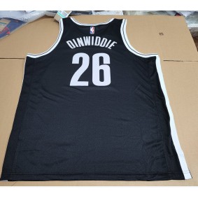 Maillot de Basket 26 Dinwiddie Brooklyn Nets Noir