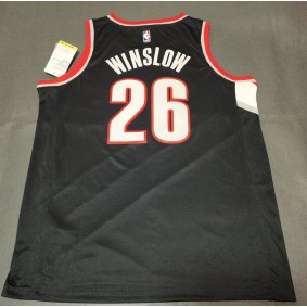 Maillot de Basket 26 Winslow Portland Trail Blazers Noir
