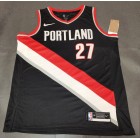 Maillot de Basket 27 Nurkic Portland Trail Blazers Noir