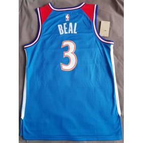 Maillot de Basket 3 Beal Wizards City 75e Anniversaire Bleu
