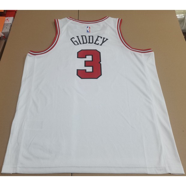 Maillot de Basket 3 Giddey Chicago Bulls Blanc