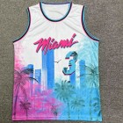 Maillot de Basket 3 Wade Miami Heat Hip Hop Homme
