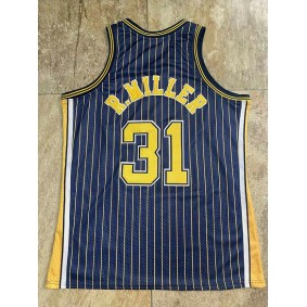 Maillot de Basket 31 Reggie Miller Pacers 1994-95 Bleu