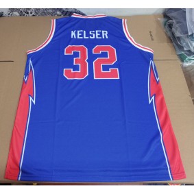 Maillot de Basket 32 KELSER Detroit Pistons Bleu