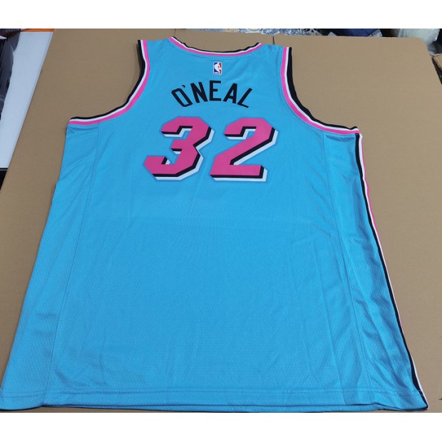 Maillot de Basket 32 O'neal Heat 2021 City Edition Bleu